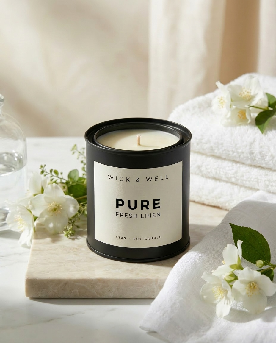 PURE — Fresh Linen | Paint Tin Candle