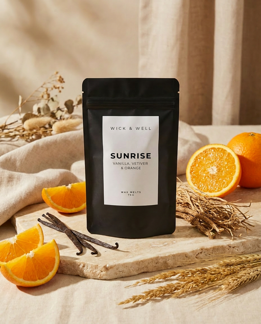 SUNRISE — Vanilla, Vetiver & Orange | Wax Melts