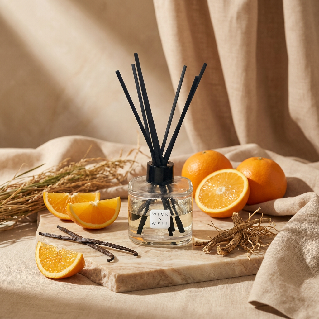 SUNRISE — Vanilla, Vetiver & Orange | Reed Diffuser